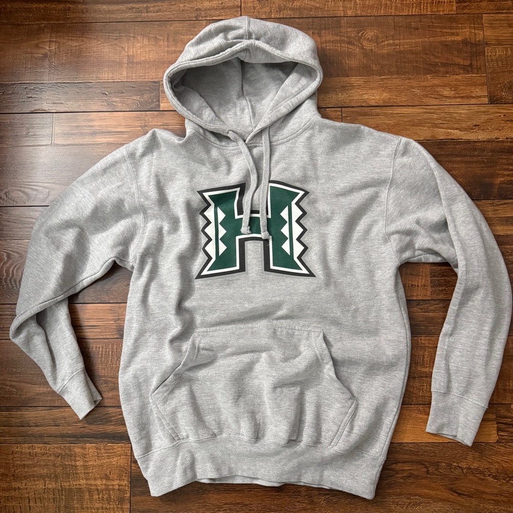 Gray University of Hawaii Hoodie Size Large